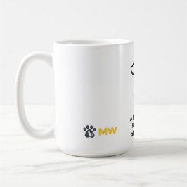 Caneca De Café Dog Therapy Mug – Minimalist Pet Line Art Coffrt P