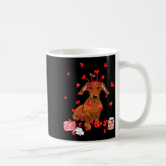 Caneca De Café Dog Valentine Gift Cute Dachshund Valentines Day M