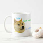 Caneca De Café Doge Funny Meme<br><div class="desc">Caneca de cão. Que café. Que presente!</div>