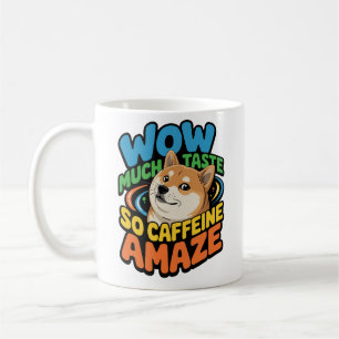 Caneca De Café Doge Meme Coffee Mug-Wow Much Caffeine, Tão Amaze