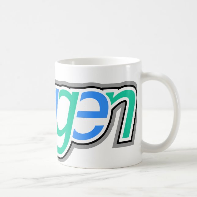 Caneca De Café Doggen Text mit Kopf (Direita)
