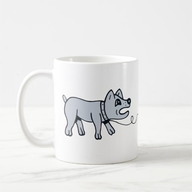 Caneca De Café Doggy Walkies. (Esquerda)