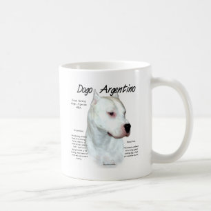 Caneca De Café Dogo Argentino History Design