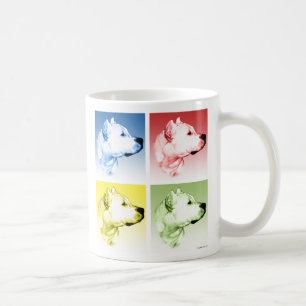 Caneca De Café Dogo Argentino Pop Art
