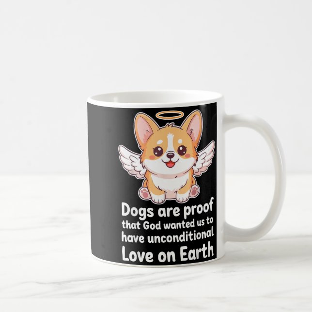 Caneca De Café Dogs Are Proof That God Wanted Us Christian Pets  (Direita)
