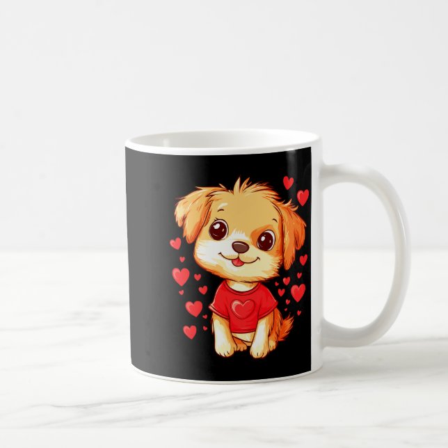 Caneca De Café Dogs Lover Heart Girls Puppy Valentine S Day Women (Direita)