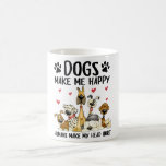 Caneca De Café Dogs Make Me Happy Humans Make My Head Hurt Cute D<br><div class="desc">Dogs Make Me Happy Humans Make My Head Hurt Cute Dog</div>