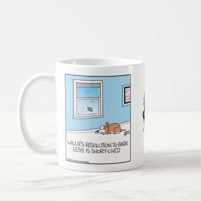 Caneca De Café Dog's resolution to bark less is short-lived (Esquerda)