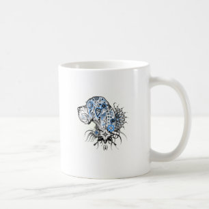 Caneca De Café Dogue Alemão de coração negro
