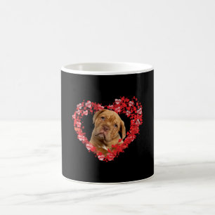 Caneca De Café dogue de bordeaux coração presente para amantes 