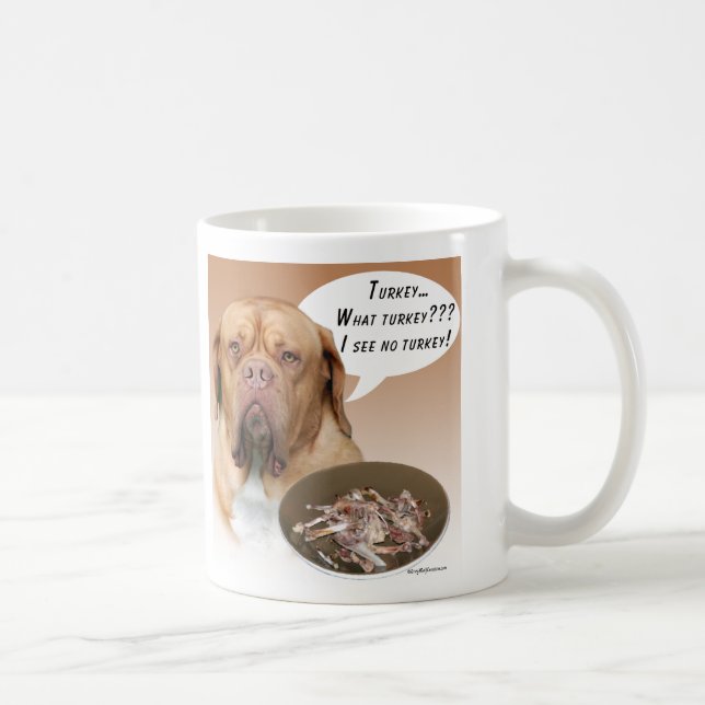 Caneca De Café Dogue de Bordeaux Turquia (Direita)