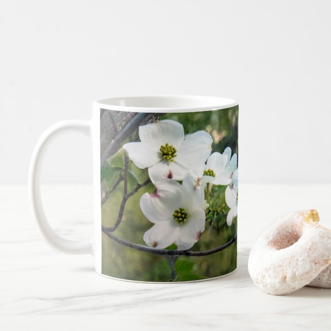 Caneca De Café Dogwood Blossoms Mug (Com Donut)
