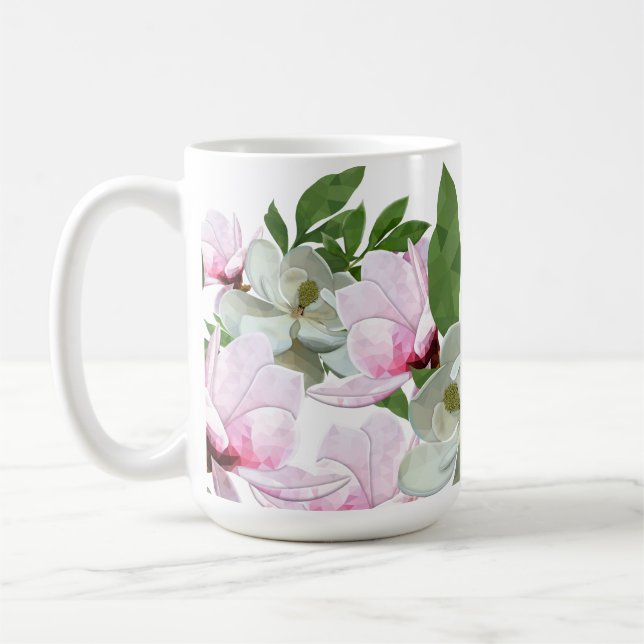 Caneca de Café Dogwood Low Poly (Esquerda)