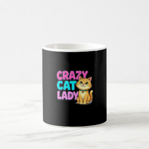 Caneca de Café Doida por Gatos - Presente Divertid