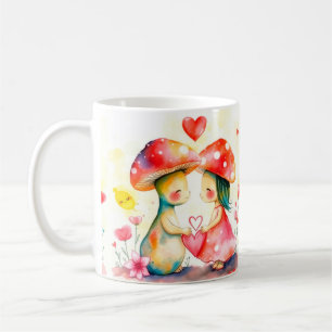 Caneca De Café Dois amantes de cogumelos