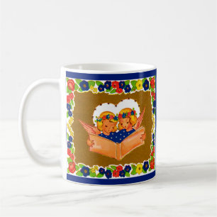Caneca De Café dois anjos cantando