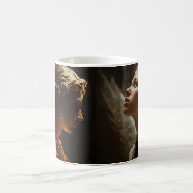 Caneca De Café Dois Anjos Românticos (Centro)