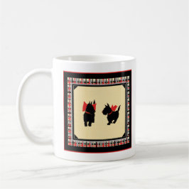 Caneca De Café Dois arcos vermelhos Black Scottish Terriers