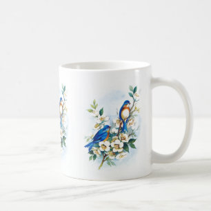 Caneca De Café Dois Bluebirds