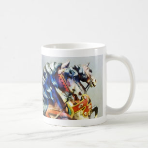 Caneca De Café Dois Cavalos Carrossel Fechados