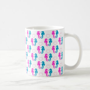 Caneca De Café Dois cavalos marinhos apaixonados