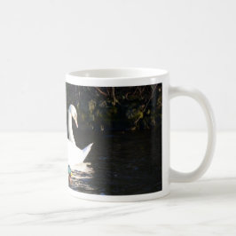 Caneca De Café Dois Cisnes E Um Pato