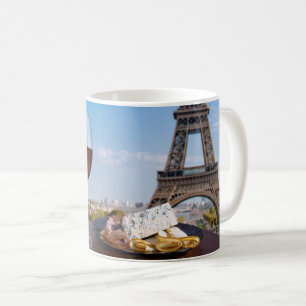 Caneca De Café Dois copos de vinho no café em Paris