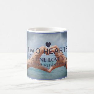 Caneca De Café Dois corações um amor