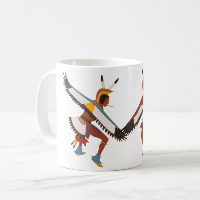 Caneca De Café Dois Dançarinos Águias (Frente Esquerda)