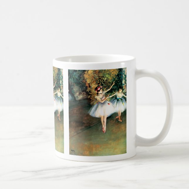 Caneca De Café Dois dançarinos em um Palco de Degas (Direita)
