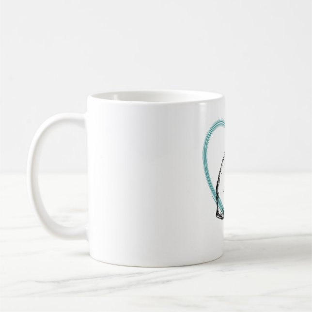 Caneca De Café Dois Gatos Se Abraçando (Esquerda)