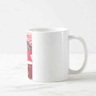 Caneca De Café Dois Impalas vermelhos de Chevy com luzes