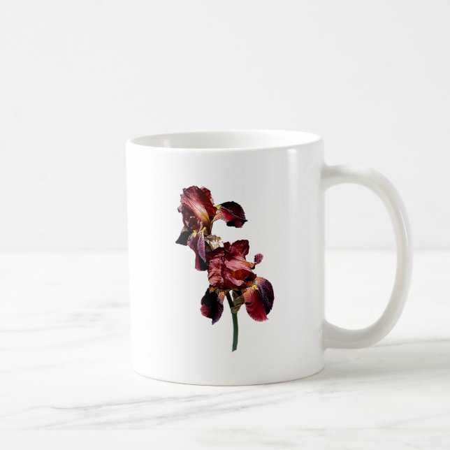 Caneca De Café Dois Íris Maroon e Amarelo (Direita)