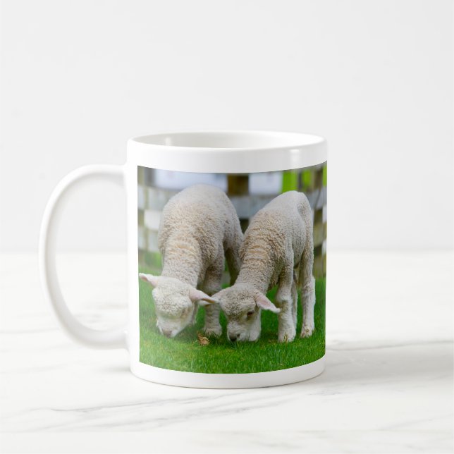 Caneca De Café Dois Lambos Grazing Mug (Esquerda)
