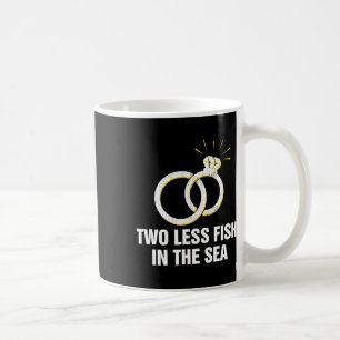 Caneca De Café Dois Menos Peixes No Mar Pun Casamento Noiva E Noi