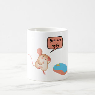 Caneca De Café dois mouses, você é feio