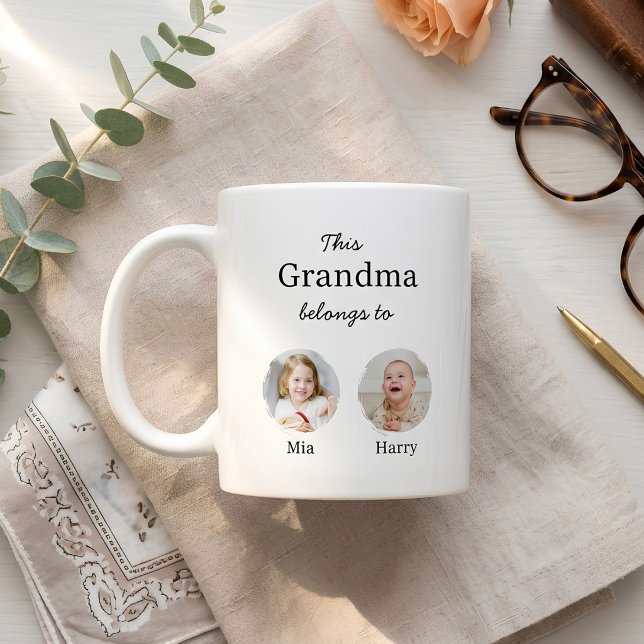 Caneca De Café Dois Netos Personalizados  (Criador carregado)