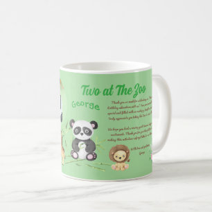 Caneca De Café Dois no Código de Barras do Instagram de Aniversár