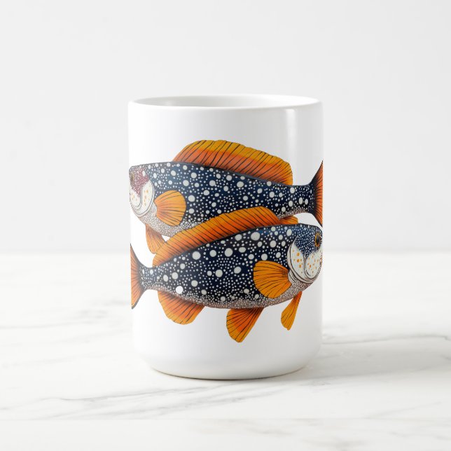Caneca De Café Dois peixes manchados (Centro)