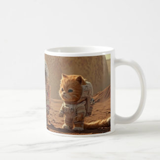 Caneca De Café Dois pequenos filhotes de jardim em Spacesuit Mug