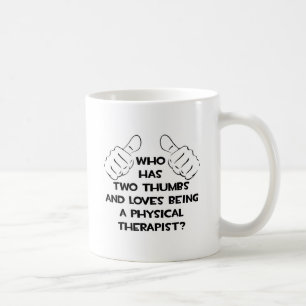 Caneca De Café Dois polegares. Terapêutica Física