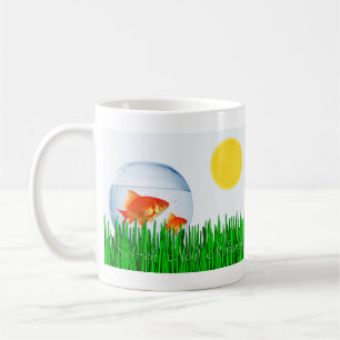 Caneca De Café Dois Primavera Dourfish Sun Equinox Grass س ا ل