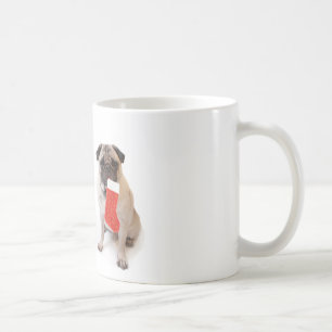 Caneca De Café Dois pugs do Natal