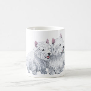 Caneca De Café Dois terrier brancos de montanhas ocidentais