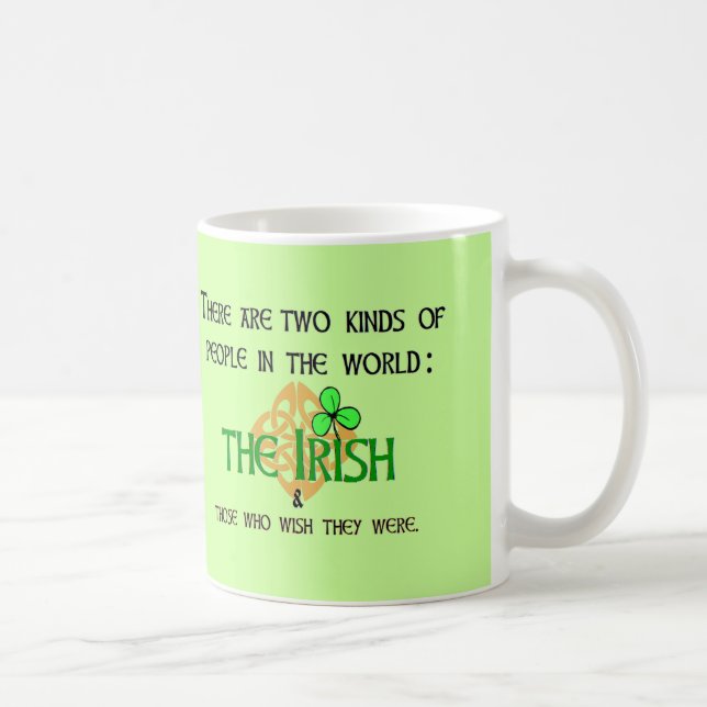 Caneca De Café Dois tipos das pessoas: Irlandês (Direita)