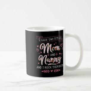 Caneca De Café Dois Títulos Mãe Avó Vovó Dia de as mães Natal