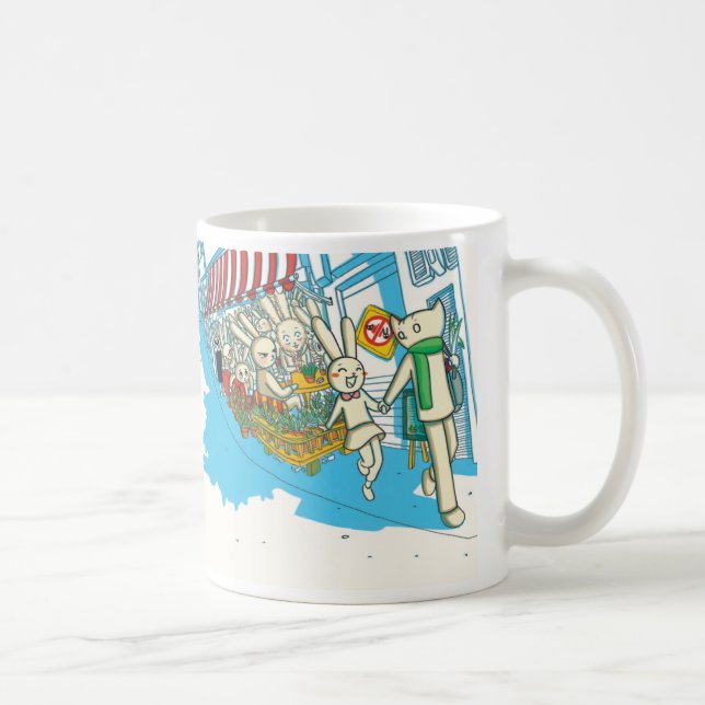 Caneca De Café Doki e a caminhada de Nabi (Direita)
