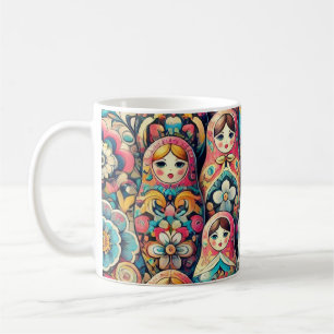 Caneca De Café Doll Nesting Doll Mug