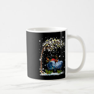 Caneca De Café Dolphin Reindeer Hate Papai noel Árvore De Natal E