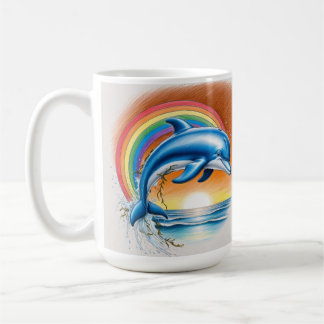 Caneca De Café Dolphin Sunset Coffee Mug